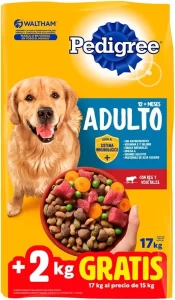 pedigree adulto 17kg
